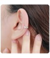 CZ Setting Silver  Ear Cuff EC-1391